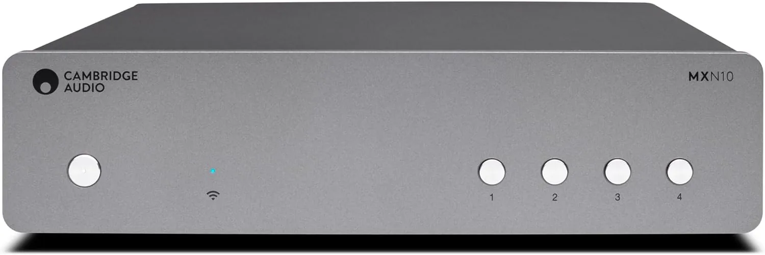 Cambridge Audio MXN10 compacte streamer in grijze hifi-behuizing